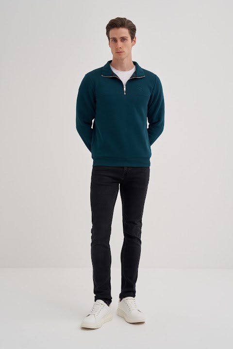 Cazador Erkek  Caz 56180 3 Ipl. Dik Yk. Sweat Petrol