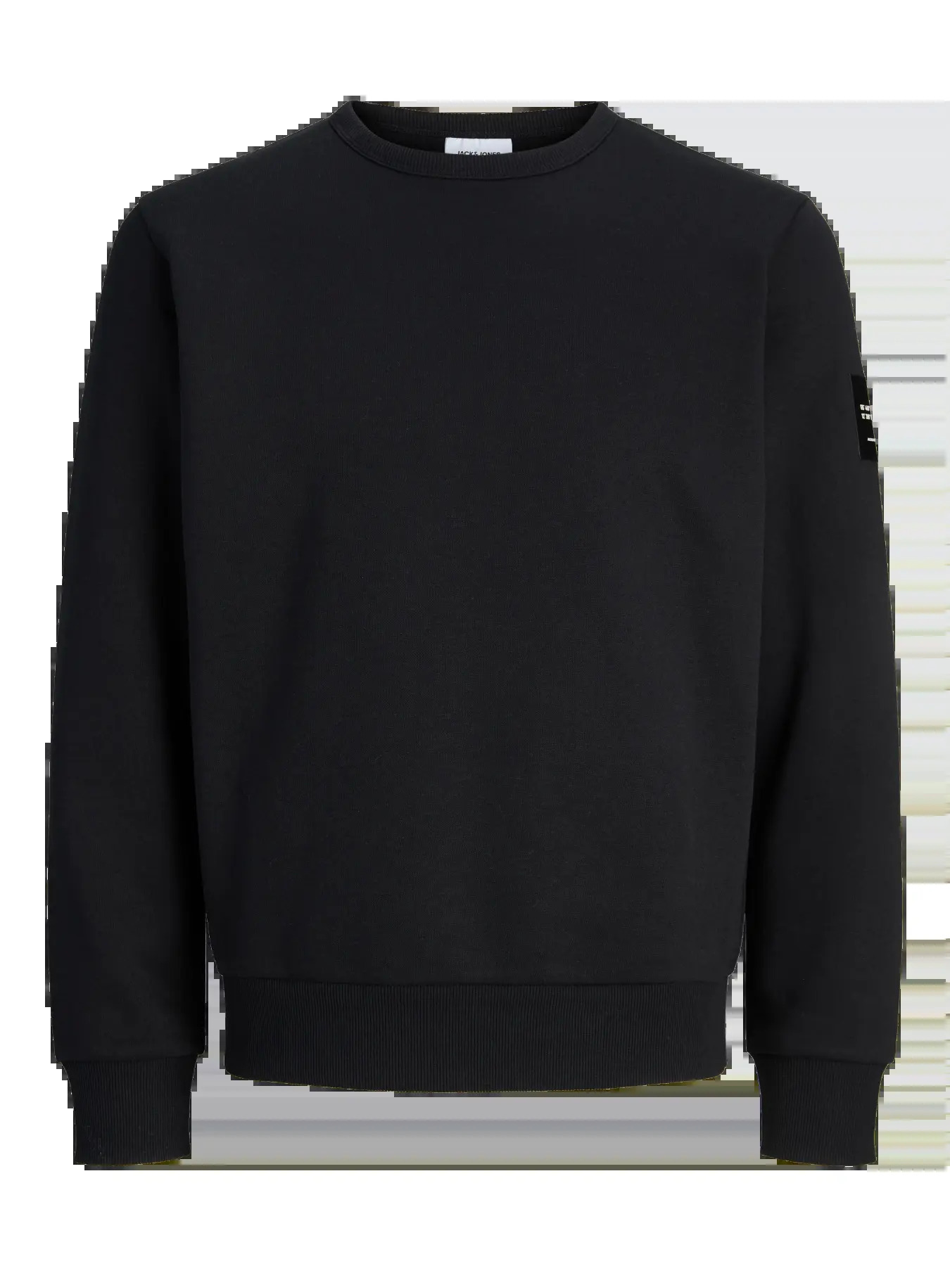 Jack&Jones  Erkek 12298440 Jjcleveland Sweat Crew Neck Ln Sweatshirts Siyah