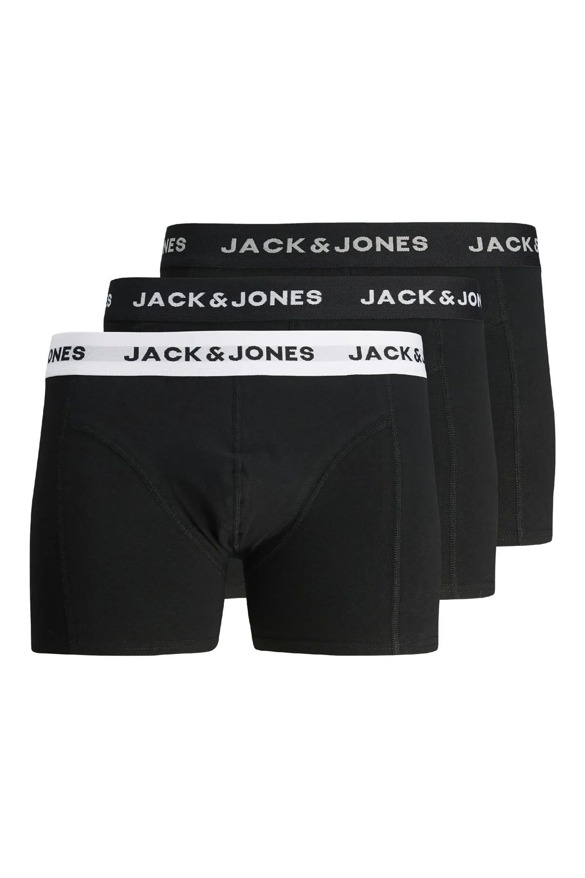 Jack&Jones Erkek Addıtıonals 12254363 Çamaşır 3'Li Siyah