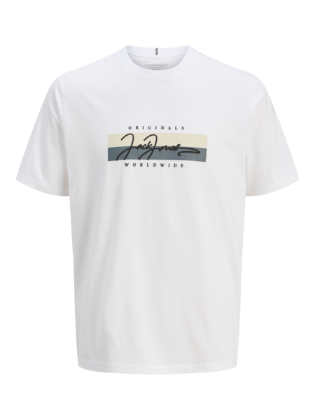 Jack&Jones Orıgınals Erkek 12278266 T-Shirt Beyaz