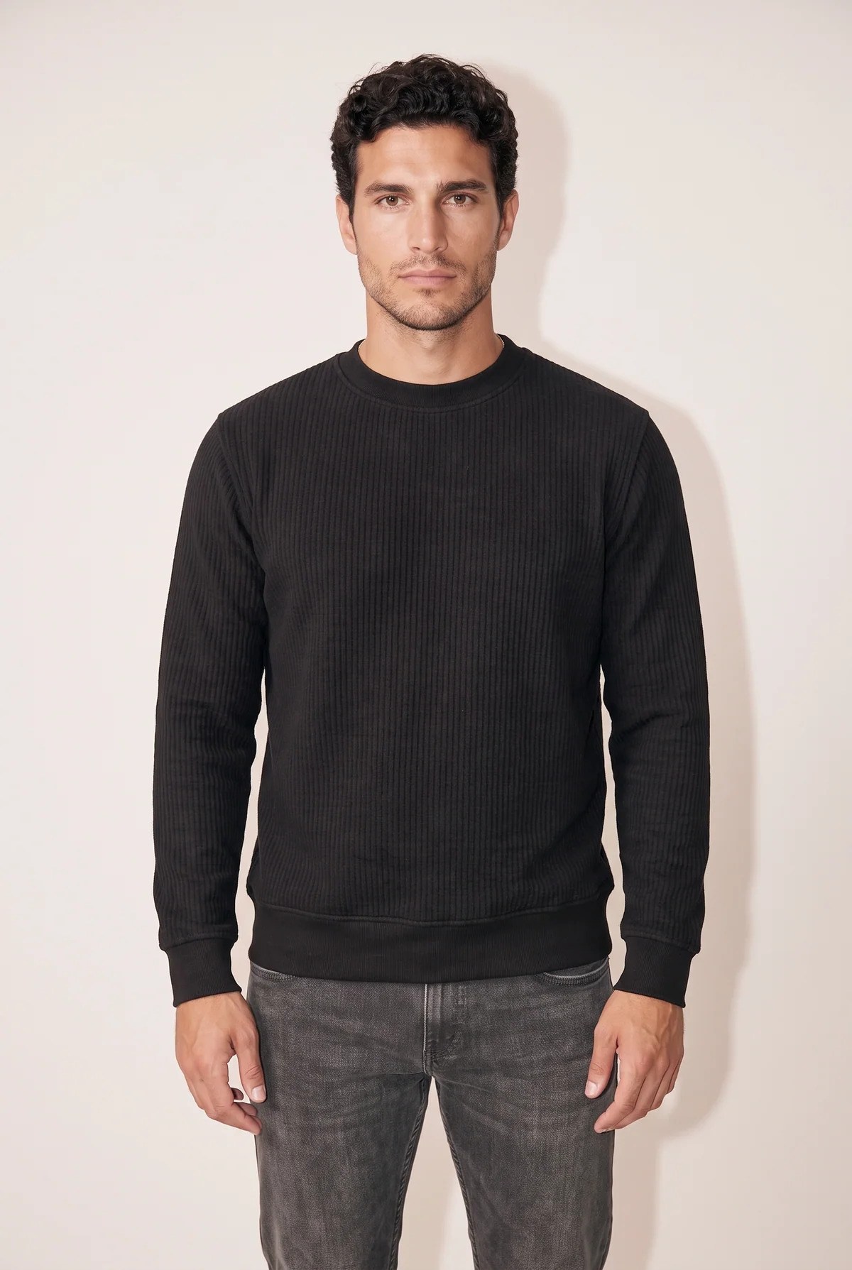 Jsco Erkek 6237 0 Yaka 30/1 İb  Sweat Siyah
