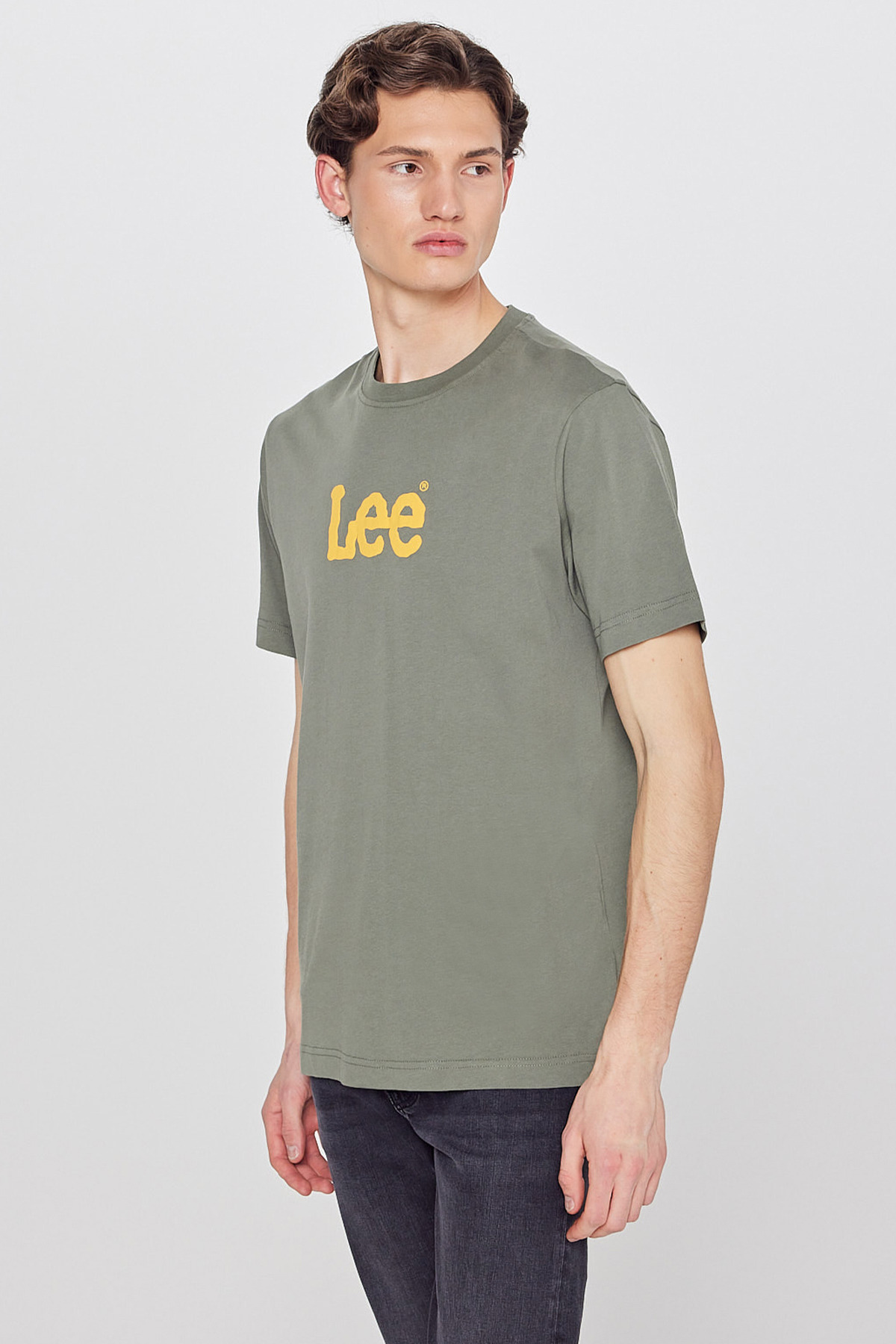 Lee Erkek L2610100 Big Logo T-shirt / Khakı Standart