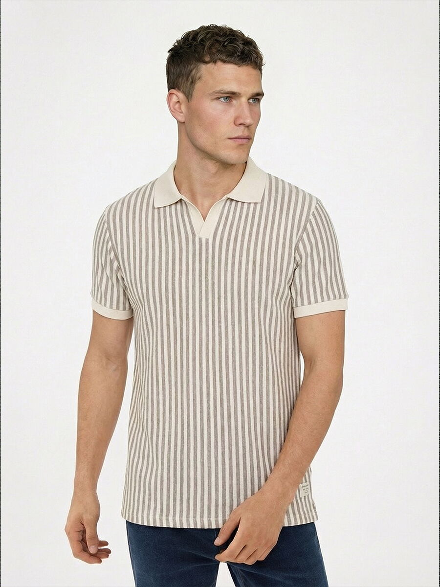 Loft Erkek 2038533 T-Shirt Bej