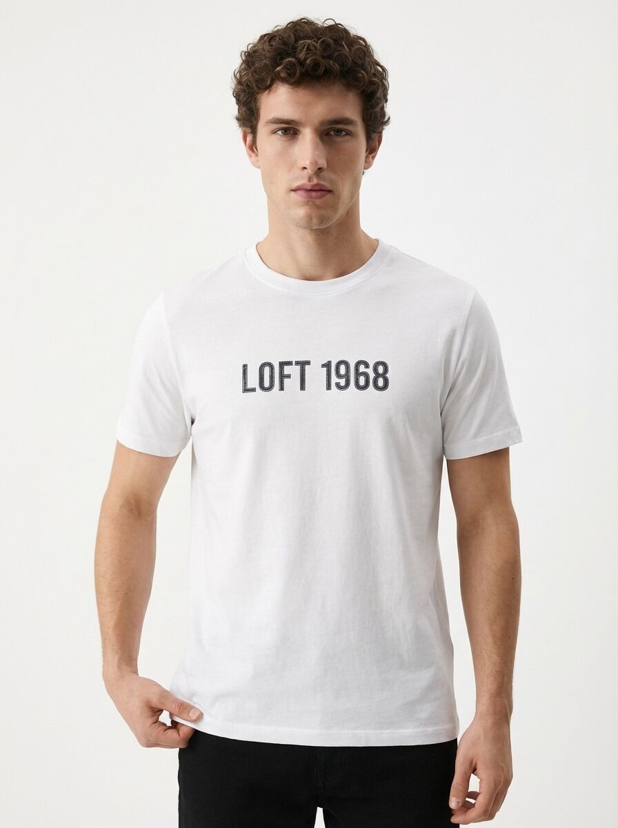 Loft Erkek 2042734 T-Shırt Beyaz