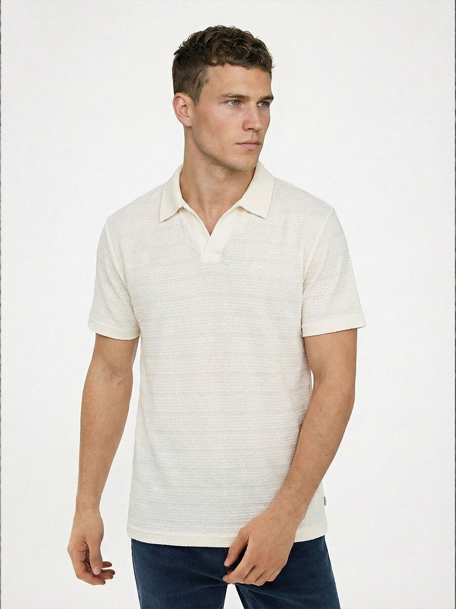Loft Erkek 2043666 T-Shirt Beyaz