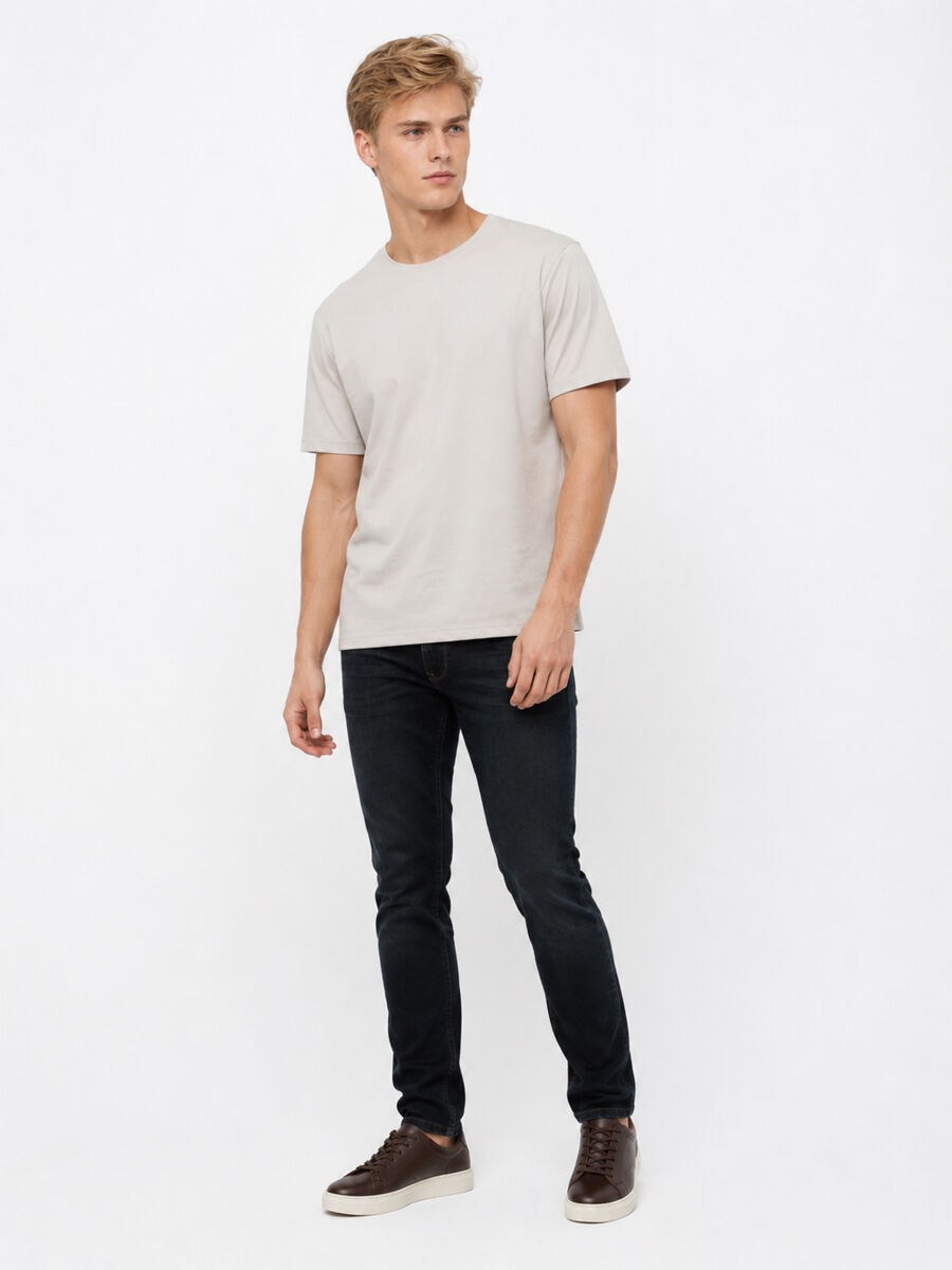 Loft Erkek LF2038850 T-Shirt Taş