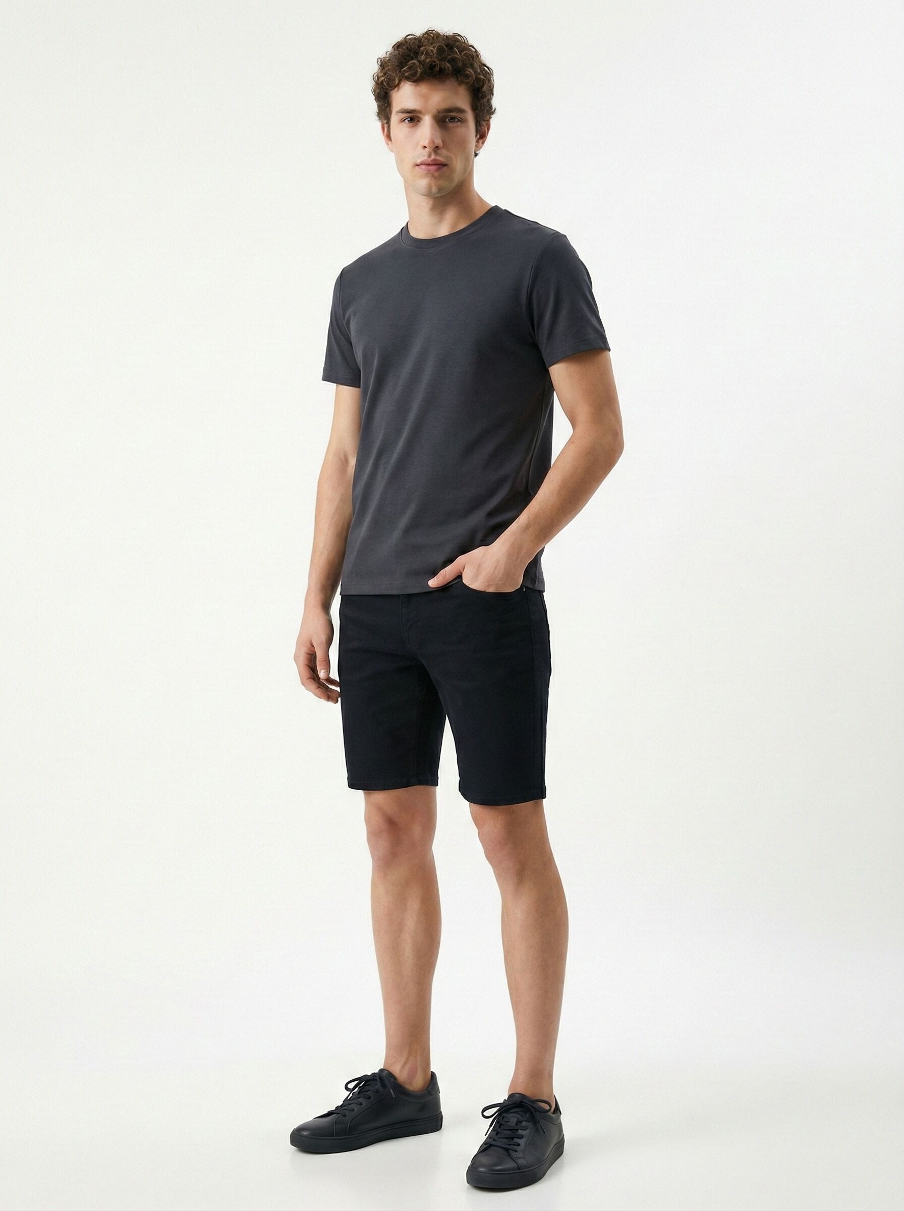 Loft Erkek LF2042724 T-Shirt Antrasit