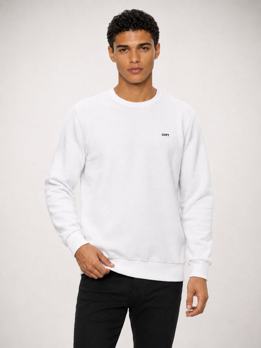 Loft Erkek LF2044038 Sweat Beyaz