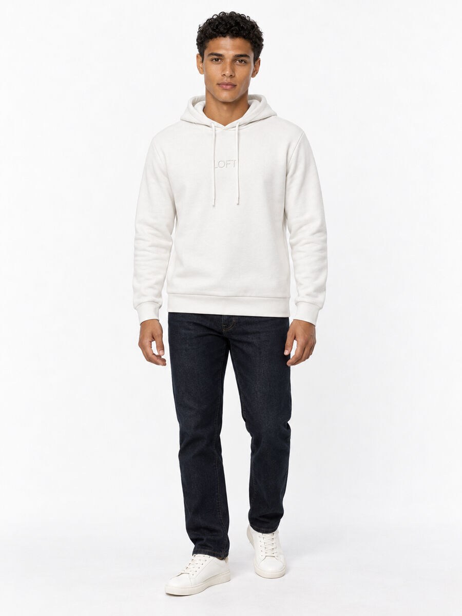 Loft Erkek LF2044372 Sweat Kırık Beyaz
