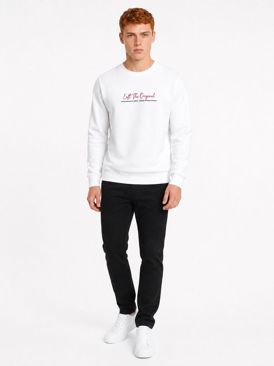 Loft Erkek LF2044440 Sweat Kırık Beyaz
