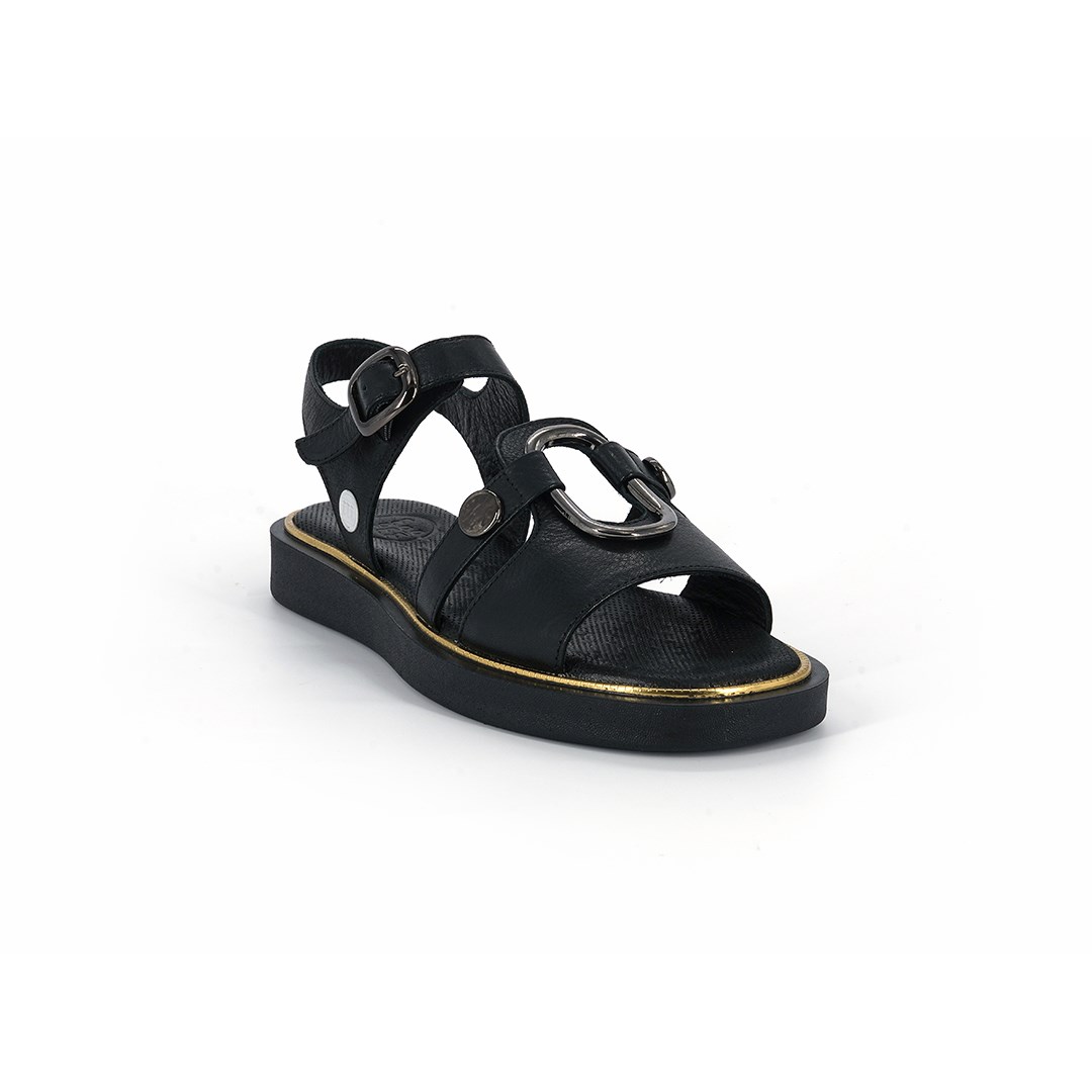 Mammamia Kadın 5290LX Sandalet/Siyah Pen Siyah