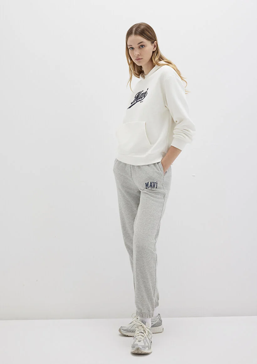 Mavi Kadın M1010757-82816 Örme Pantolon Gri Melanj Gri