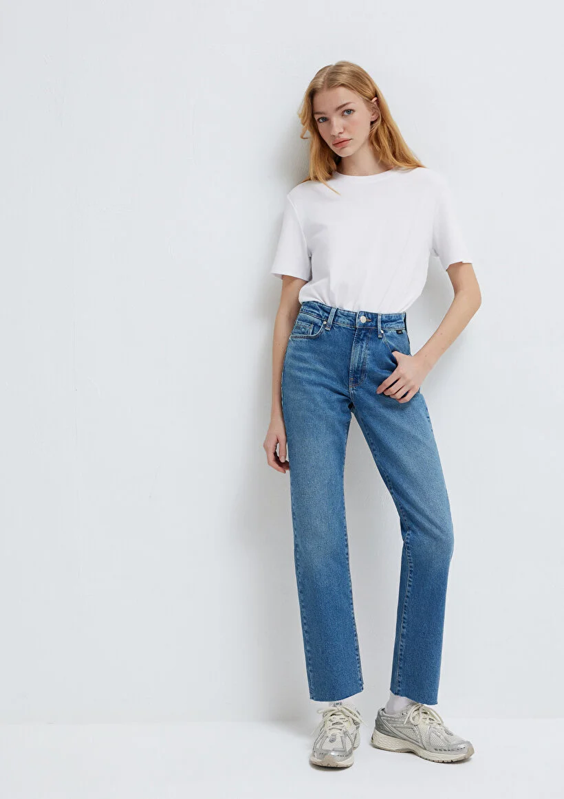 Mavi Kadın M101441-A3037 New York Mid Shaded  Classic Denim Mavi