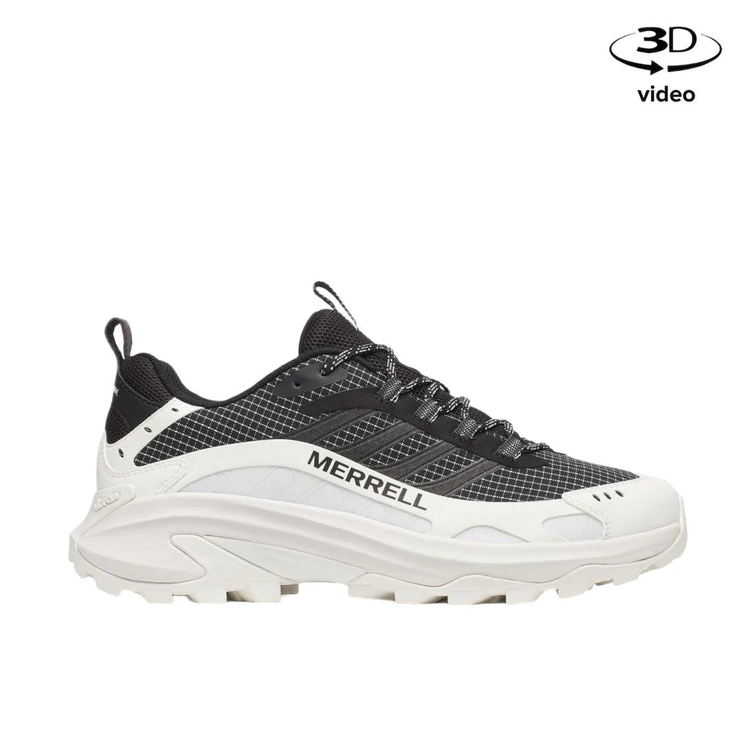 Merrell Erkek J00003464 Moab Speed 2 Sport Outdoor Ayakkabı / Black/Whıte Standart