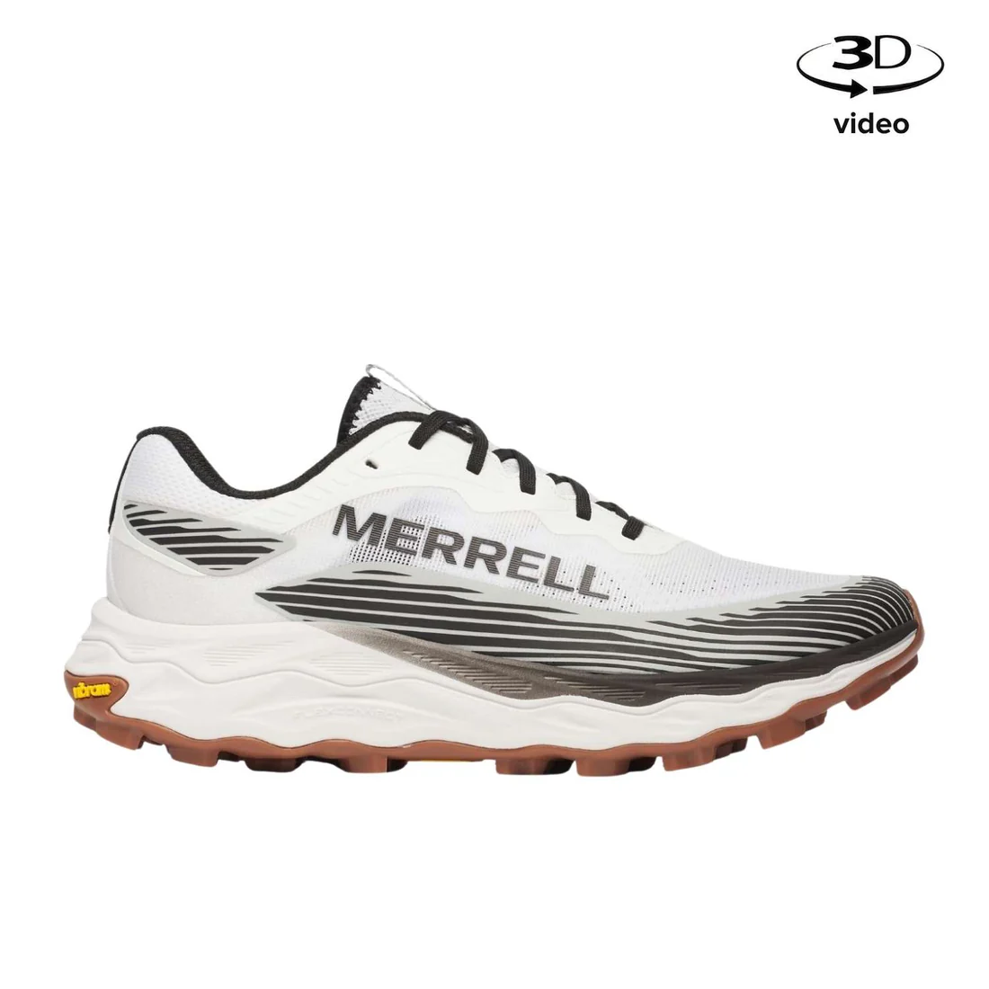 Merrell Erkek J00004895 Agılıty Peak 6 Patika Koşusu Ayakkabısı / Whıte/Black Standart