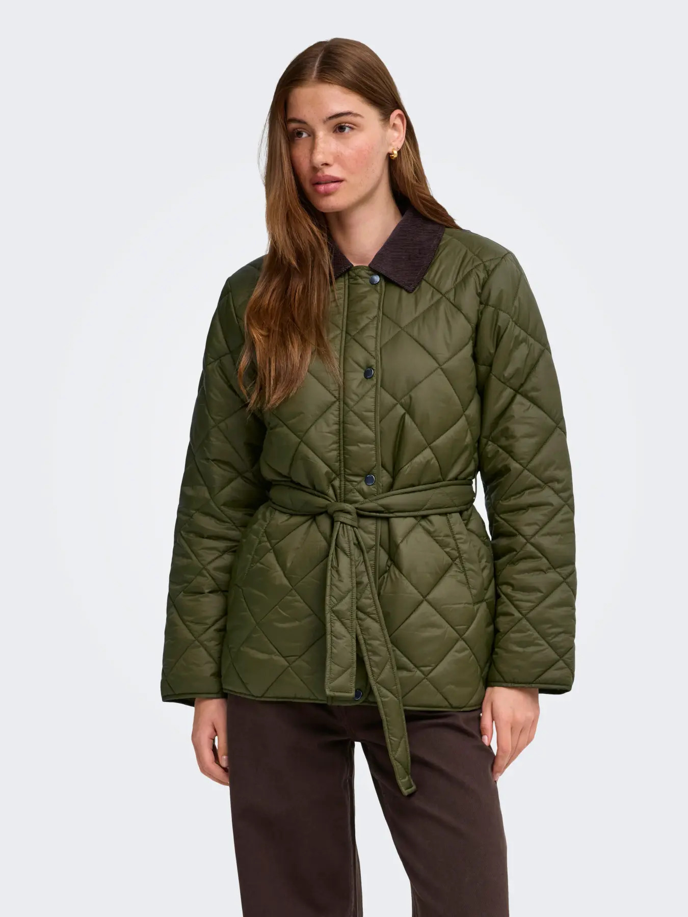 Only Kadın 15373692 Onltahia Lw Cor Mix Jacket Cc Otw Haki