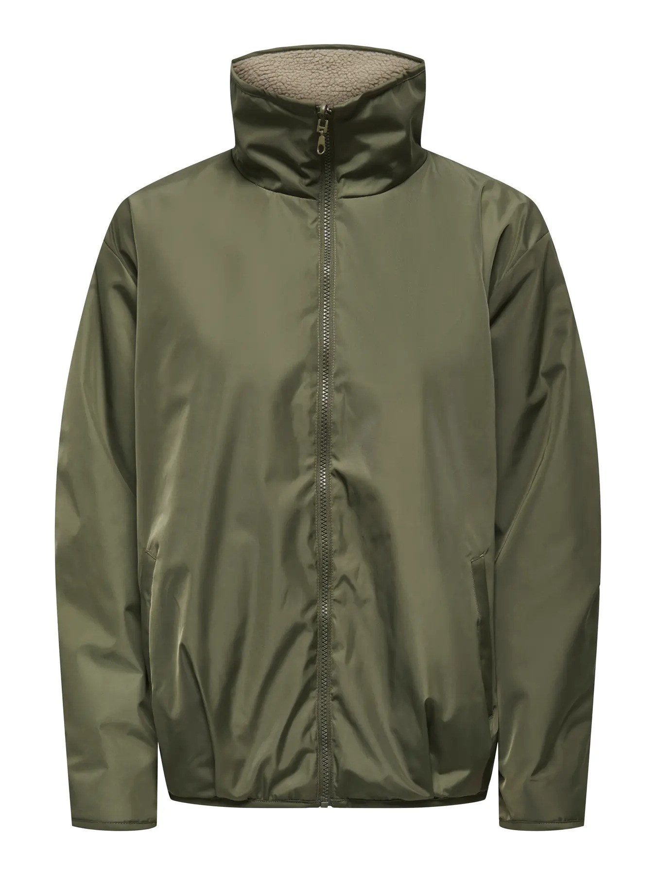 Only Kadın 15373839 Onlsıf Teddy Reversıble Jacket Cc Otw Haki
