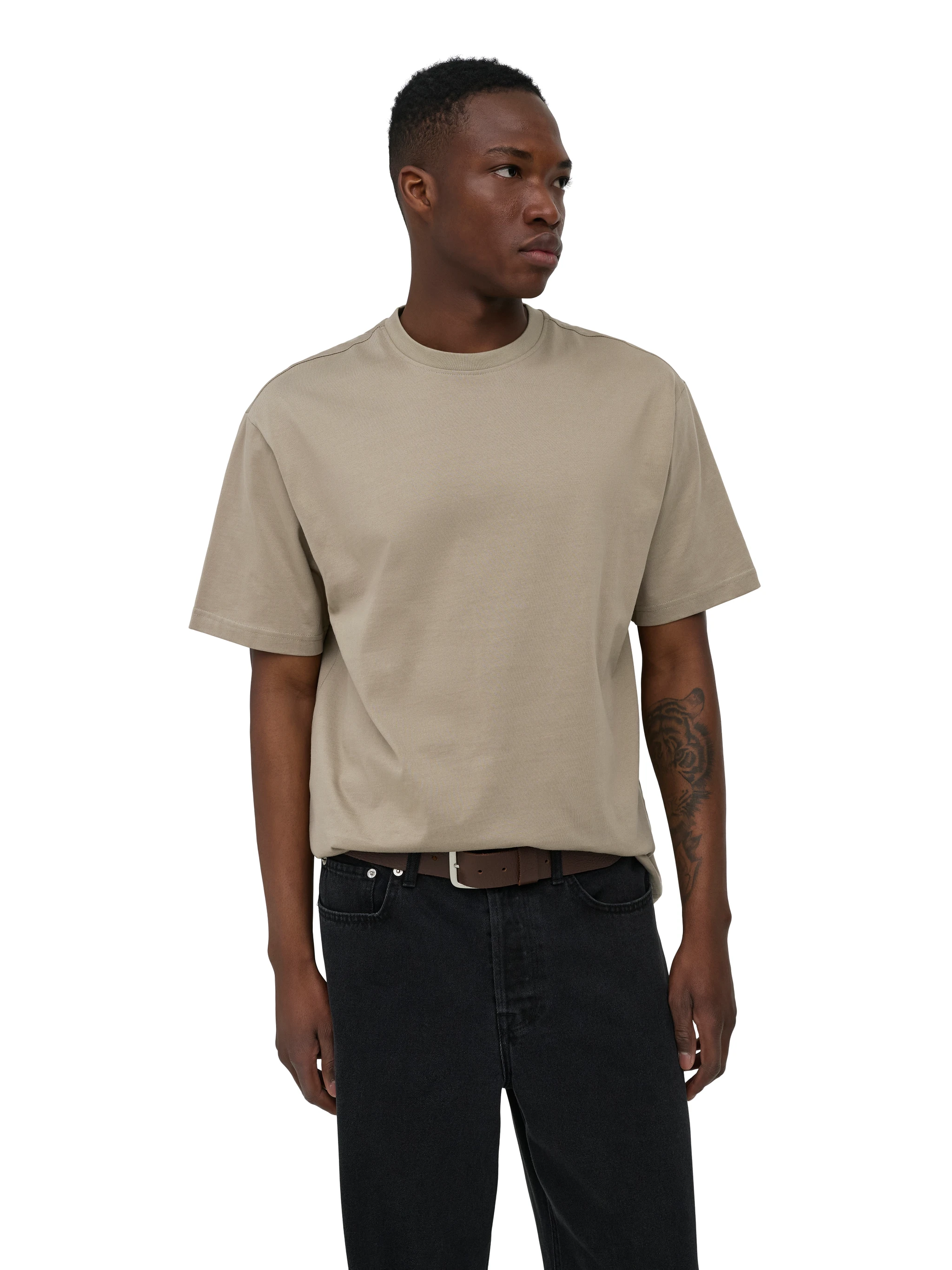 Only & Sons Erkek 22022532 Onsfred Lıfe Rlx Ss Tee Noos Taş