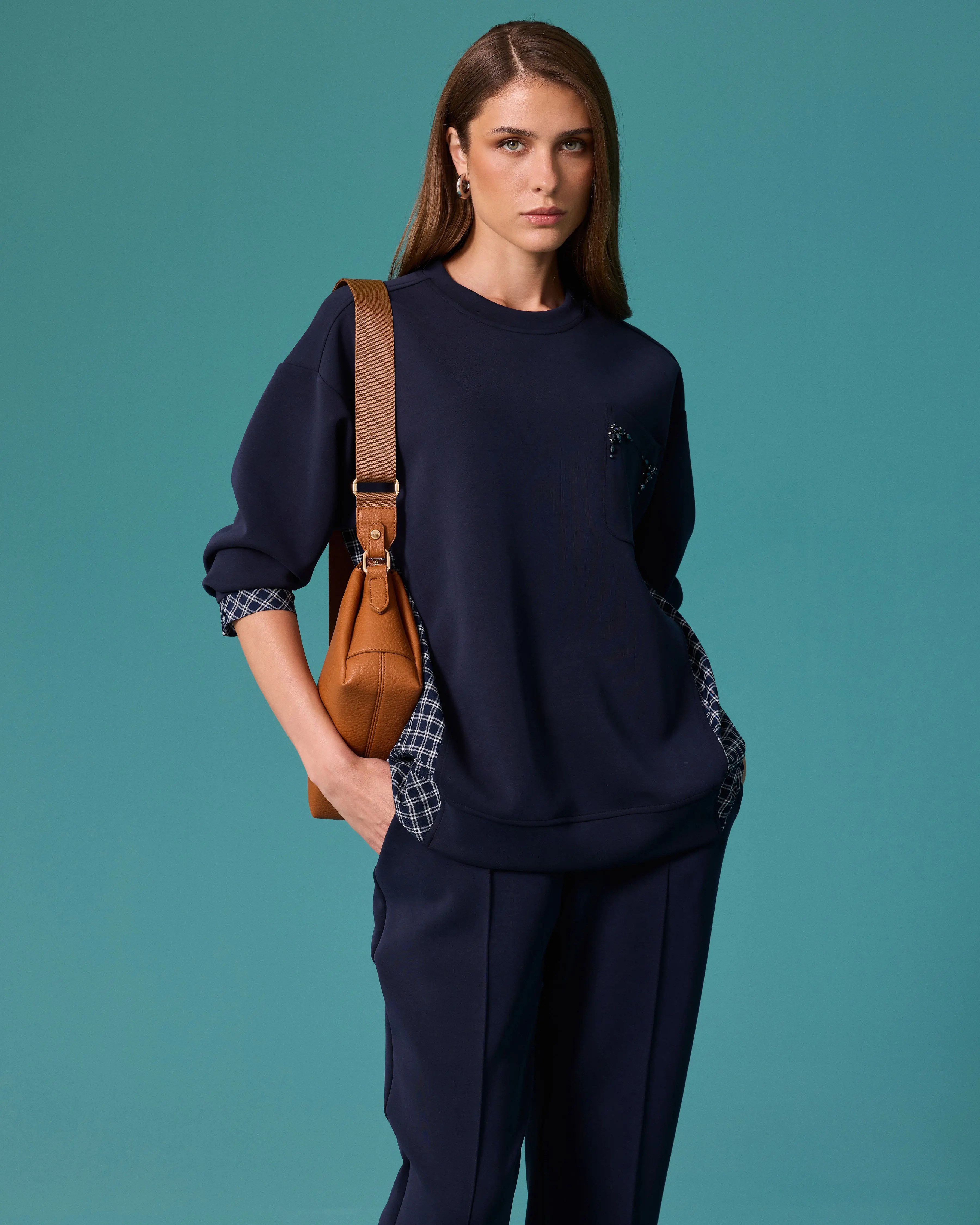 Seçil Kadın 10002622310005 Sweatshirt Lacivert