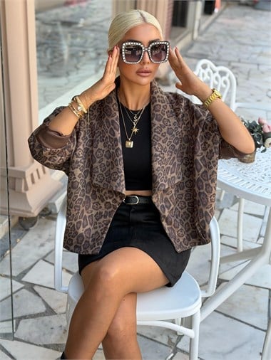 02637 KADİFE ŞORTLU ETEK /Kahve/S