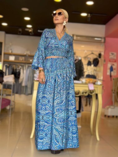 39772 Bluz Pantolon Takım Saks