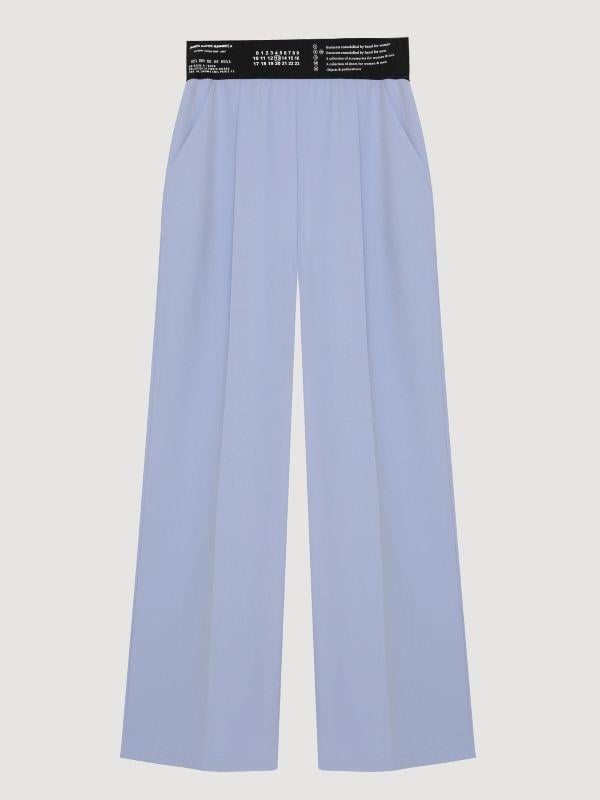 71153 Beli Lastikli Pantolon Bebe Mavisi