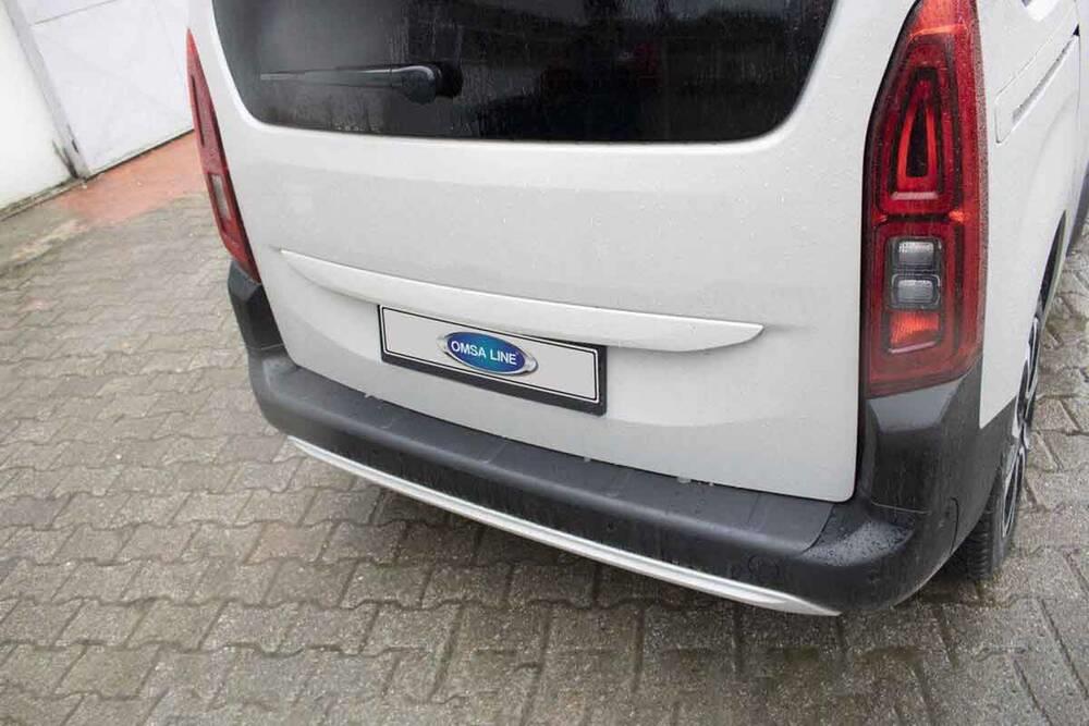 Citroen Berlingo 3 Arka Tampon Eşiği Parlak Plastik 2019 ve Sonrası