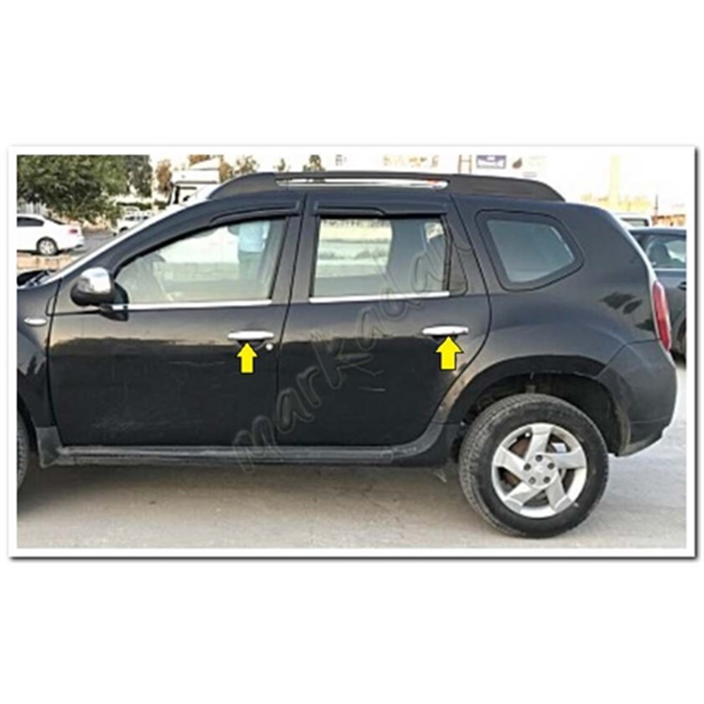DB Chrome Dacia Duster Kapı Kolu Nikelajı 2010-2017 4 Kapı P.Çelik