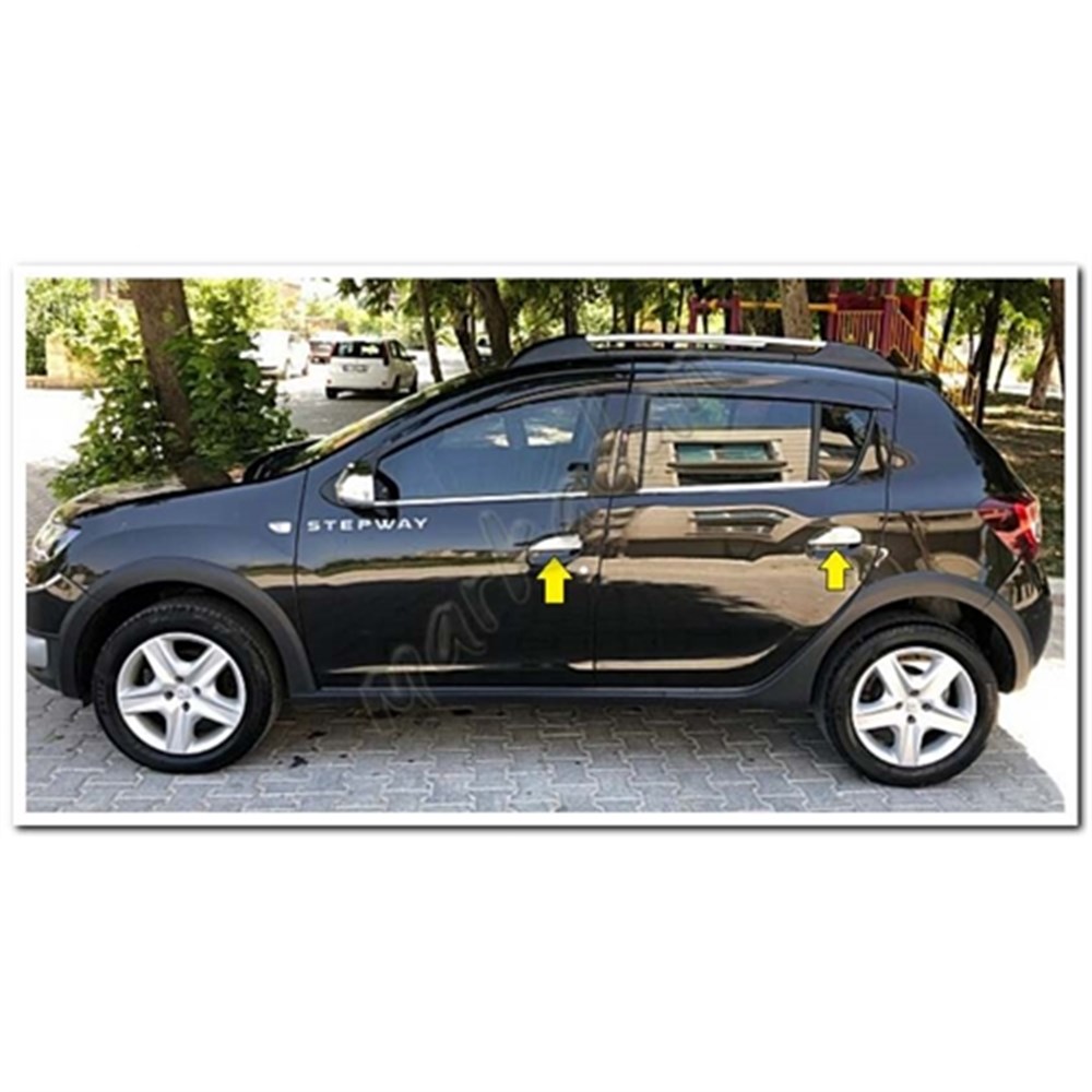 DB Chrome Dacia Sandero Kapı Kolu Nikelajı 2012-2020 4 Kapı P.Çelik