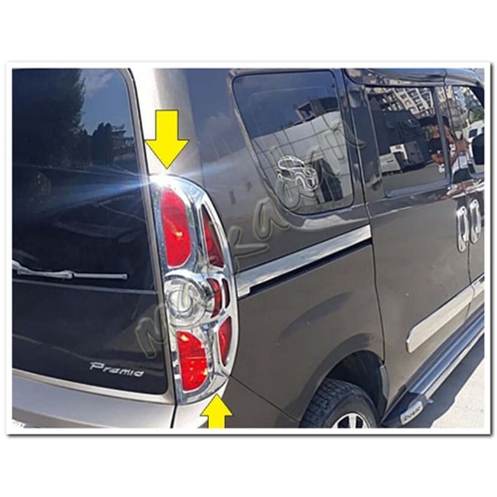 DB Chrome Opel Combo Stop Çerçevesi 2012-2018 2 Parça Abs Krom