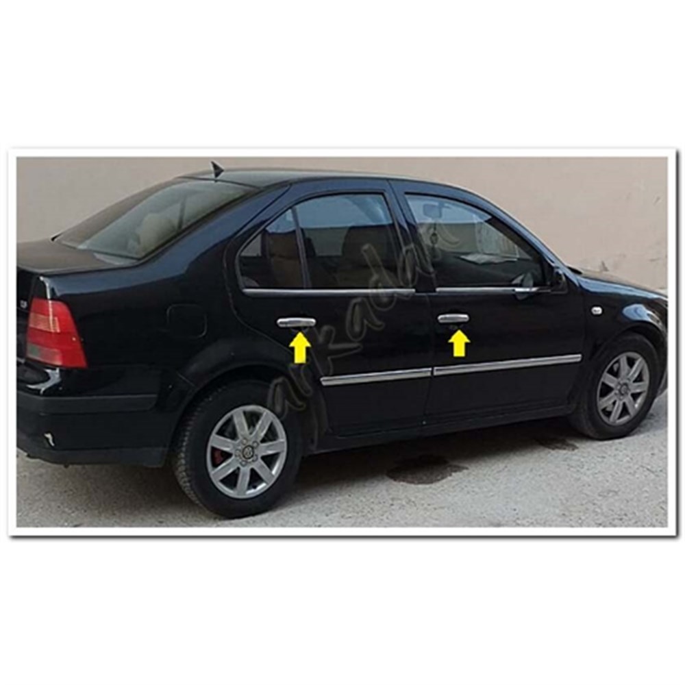 DB Chrome VW Bora Kapı Kolu Nikelajı 1998-2004 4 Kapı P.Çelik