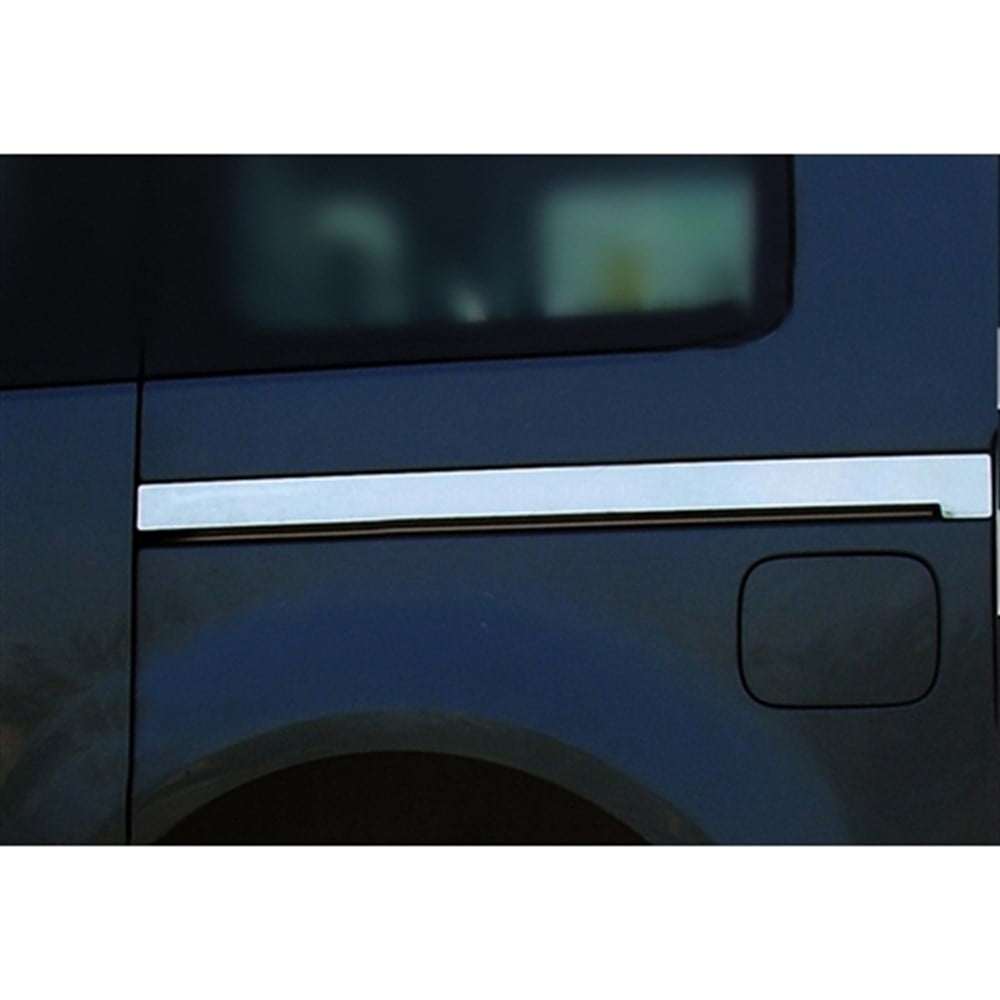 DB Chrome VW Caddy Sürgülü Kapı Çıta Nikelajı 2004-2014 2 Parça P.Çelik