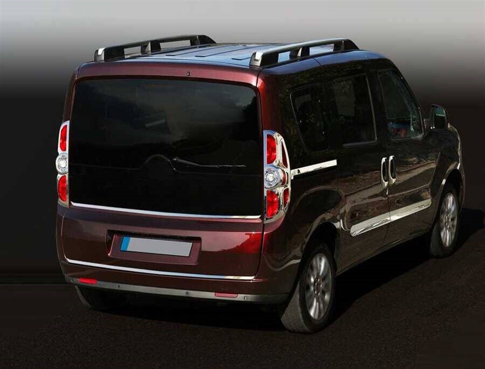 OMSA Fiat Doblo 2 Krom Bagaj Alt Çıta 2010-2021 Arası