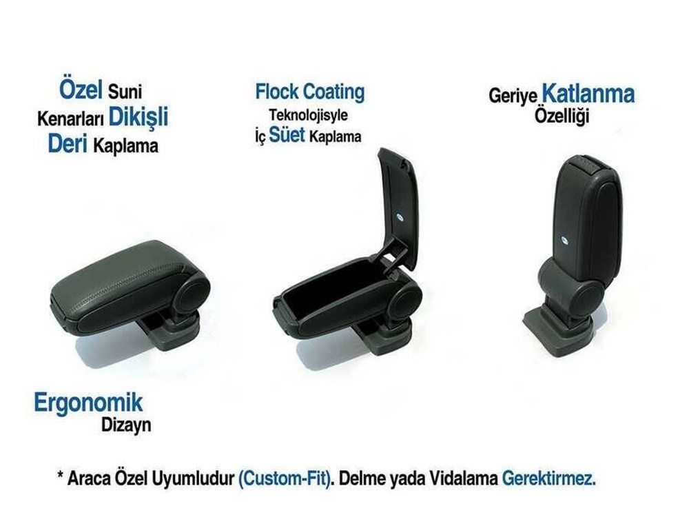 OMSA Ford Tourneo Courier Siyah Kol Dayama - Kolçak 2018-2023 Arası