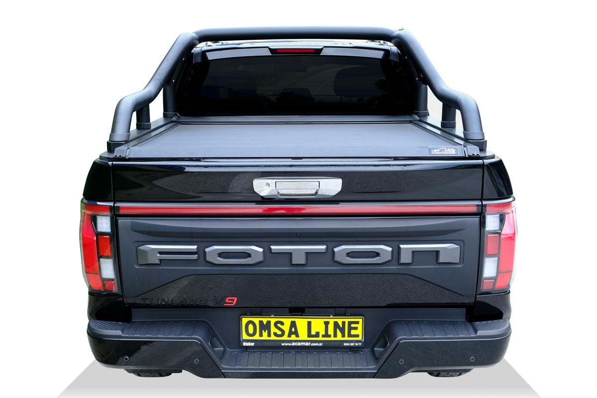Foton Tunland V9 Omback Sürgülü Bagaj Kapama Orijinal Rollbar Uyumlu Siyah 2023 ve Sonrası