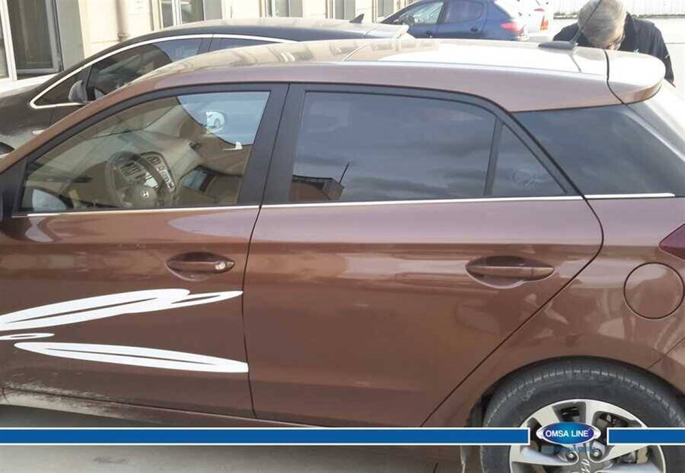 OMSA Hyundai i20 HB Krom Cam Alt Çıtası 6 Parça 2014-2020 Arası