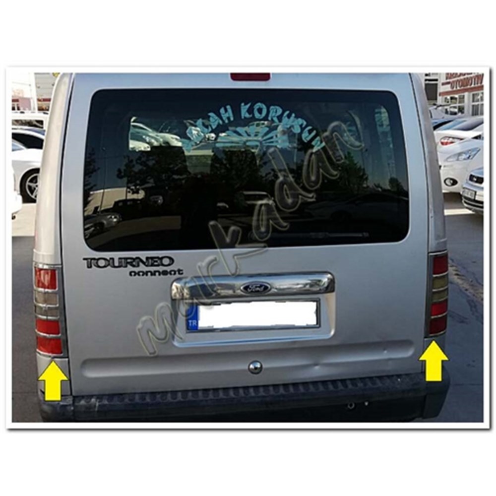 Markadan Ford Connect Krom Stop Çerçevesi 2002-2009 2 Parça Paslanmaz Çelik
