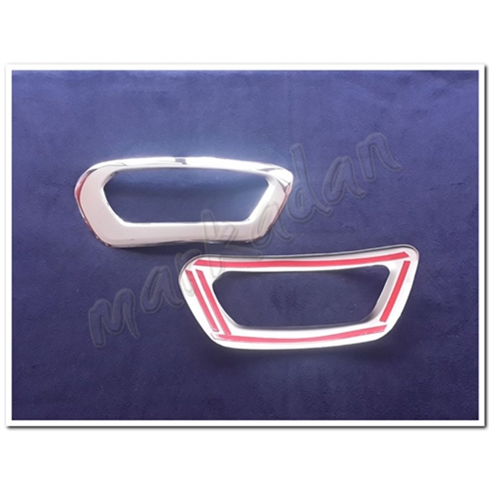 Markadan Ford Transit Krom Sis Farı Çerçevesi 2019 Sonrası 2 Parça Paslanmaz Çelik