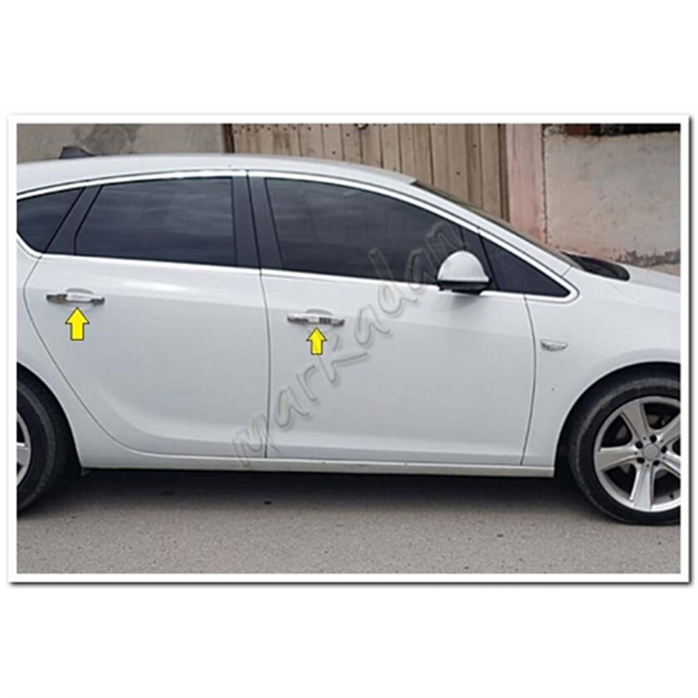 Markadan Opel Astra H HB Krom Kapı Kolu 2004-2013 4 Kapı Paslanmaz Çelik