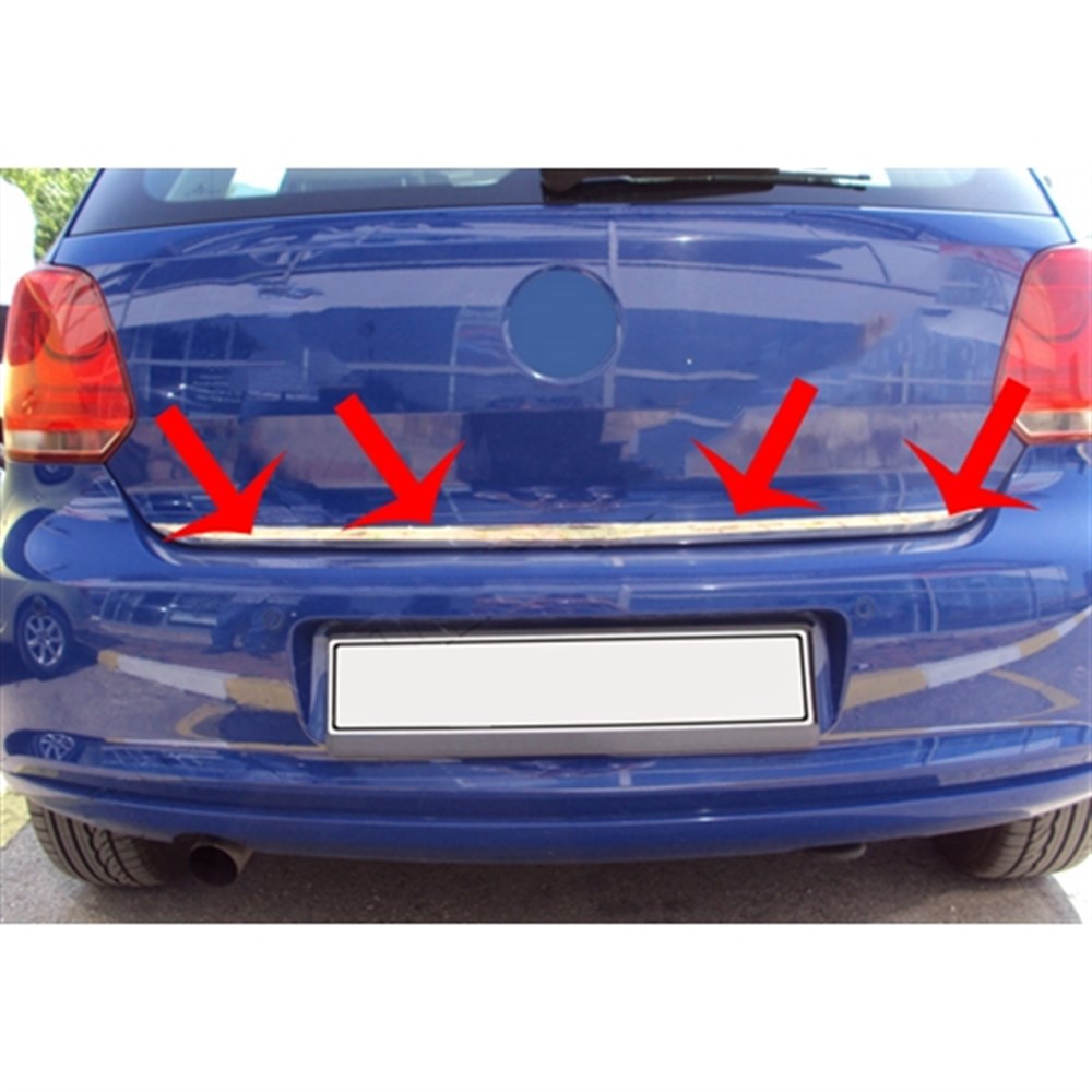Markadan VW Polo Krom Bagaj Alt Çıta 2009-2017 Paslanmaz Çelik