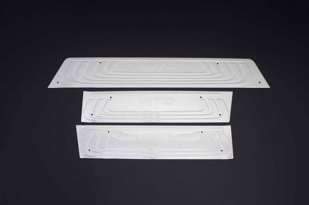 OMSA Mercedes Vito W447 Krom Kapı Eşiği Yazılı 3 Parça 2014 ve Sonrası