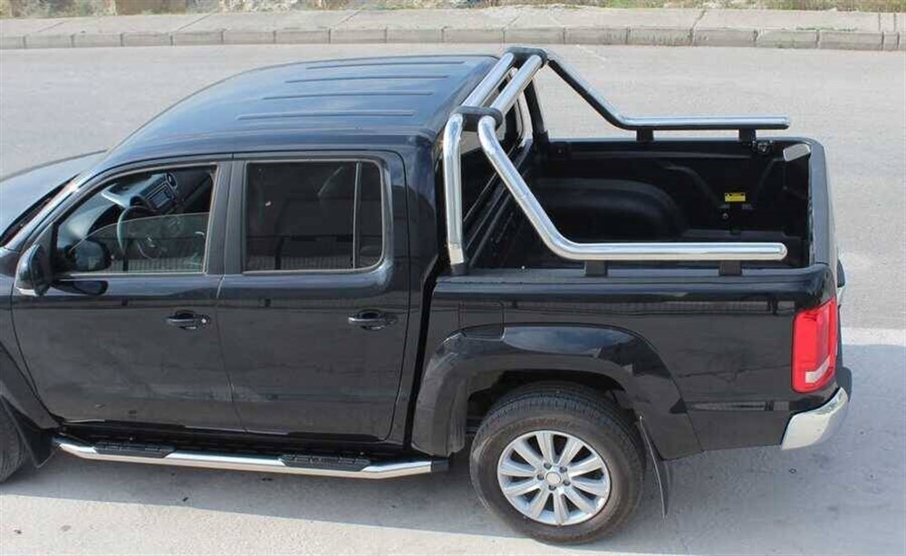OMSA Mitsubishi L200 Kobra Roll Bar Çap:76 Krom 2015-2023 Arası