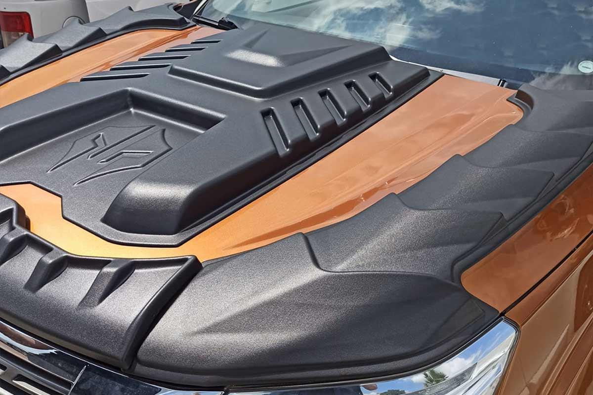 Nissan Navara Dragon Ön Kaput Rüzgarlığı 3 Parça 2015-2020 Arası