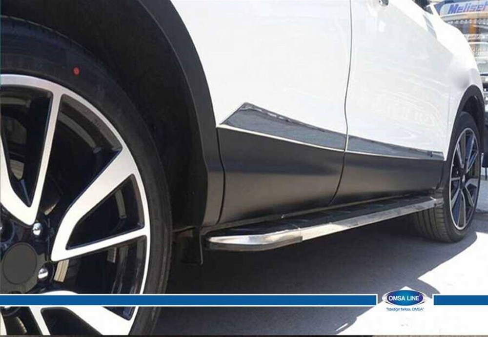 OMSA Nissan Qashqai  2 Krom Yan Kapı Çıtası 4 Parça 2010-2014 Arası