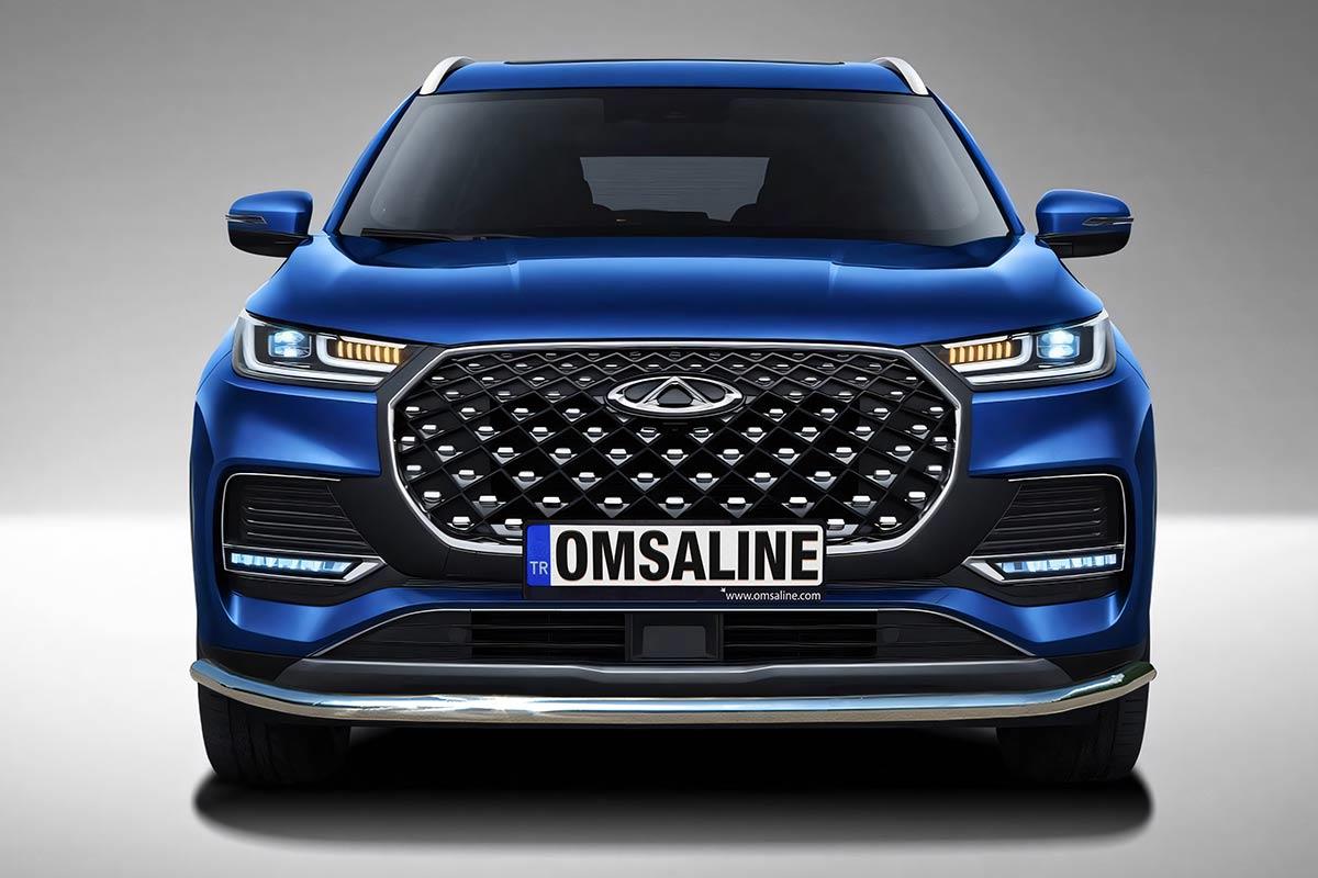 OMSA Chery Tiggo 8 Pro Texas Ön Alt Koruma Çap:60 Krom 2023 ve Sonrası
