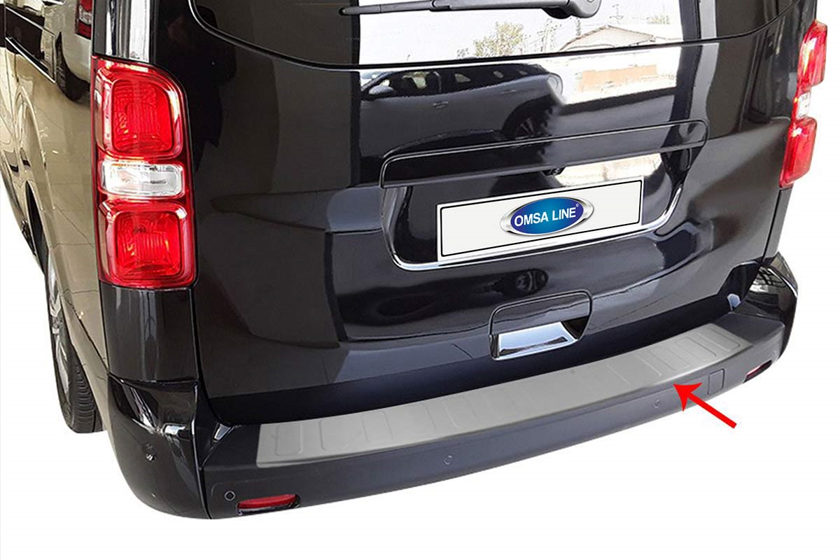 OMSA Citroen Space Tourer Krom Arka Tampon Eşiği Taşlı 2024 ve Sonrası