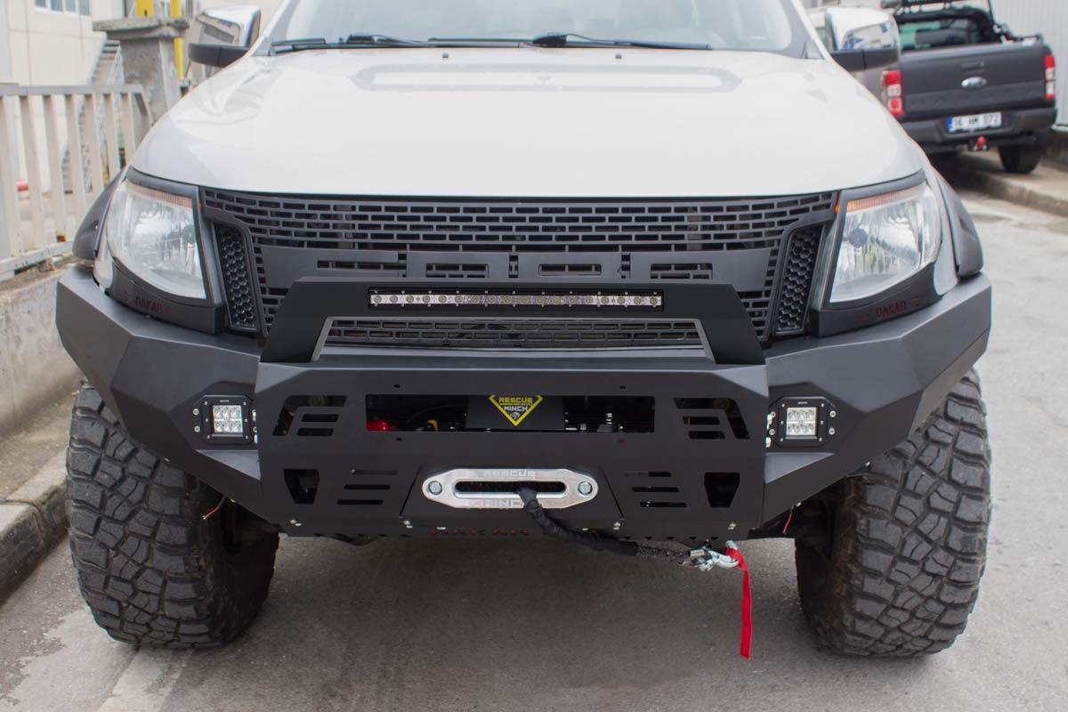 OMSA Ford Ranger Dakar Çelik Ön Tampon Sensörlü-Sensörsüz 2011-2015 Arası