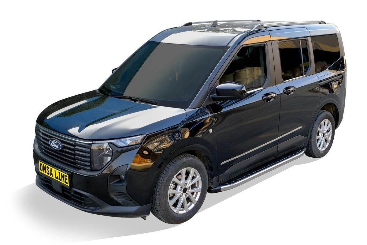OMSA Ford Tourneo Courier Krom Cam Çıtası 4 Parça 2024 ve Sonrası