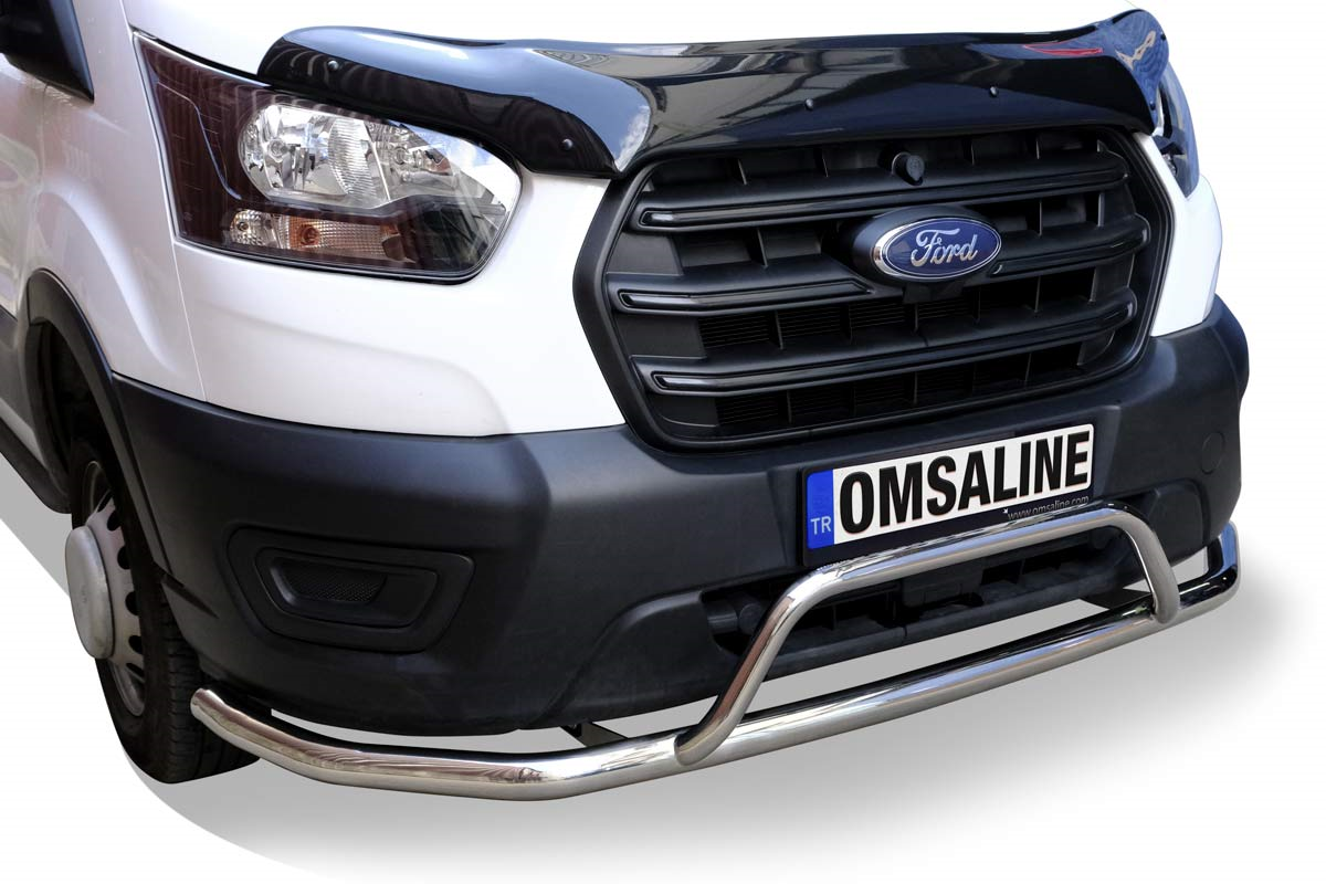 OMSA Ford Transit Ön Alt Koruma Sensörlü Çap:60-42 Krom 2019 ve Sonrası