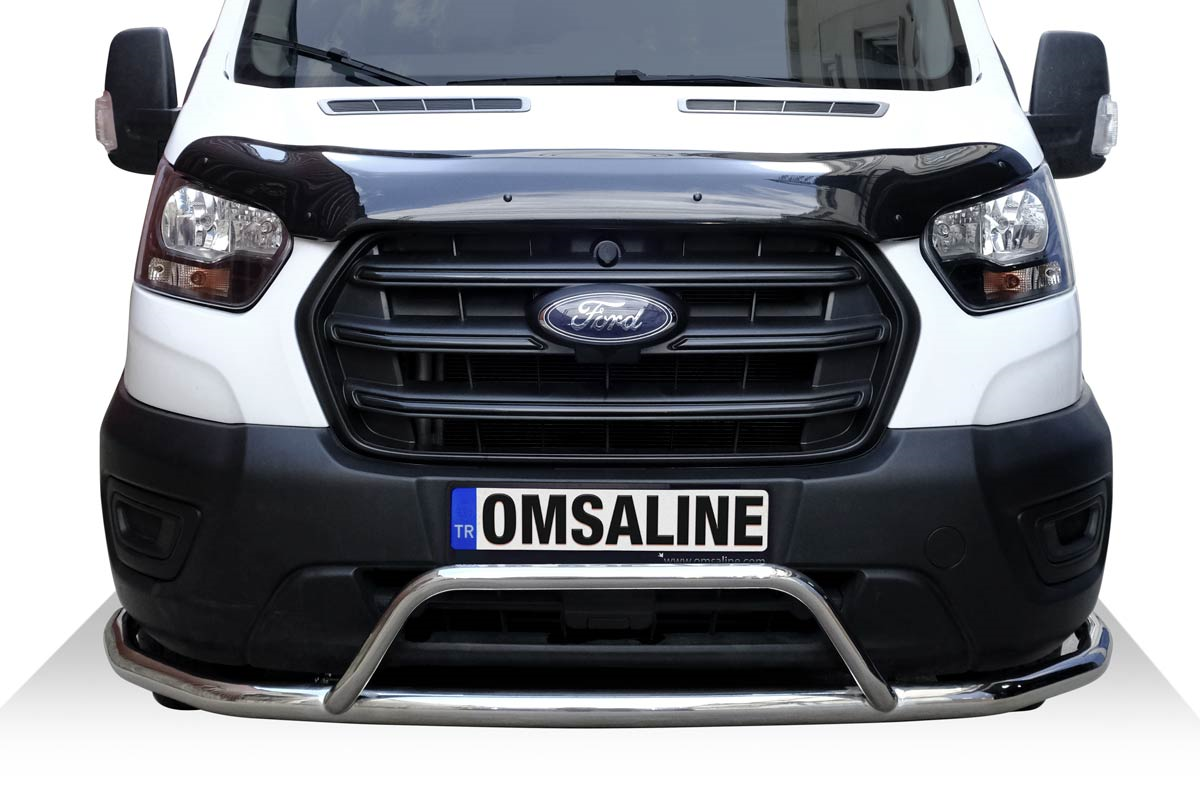OMSA Ford Transit Ön Alt Koruma Sensörlü Çap:60-42 Krom 2019 ve Sonrası